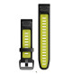 QuickFit 20 Watch Bands Black/Electric lime silicone- 010-13279-03 - Garmin